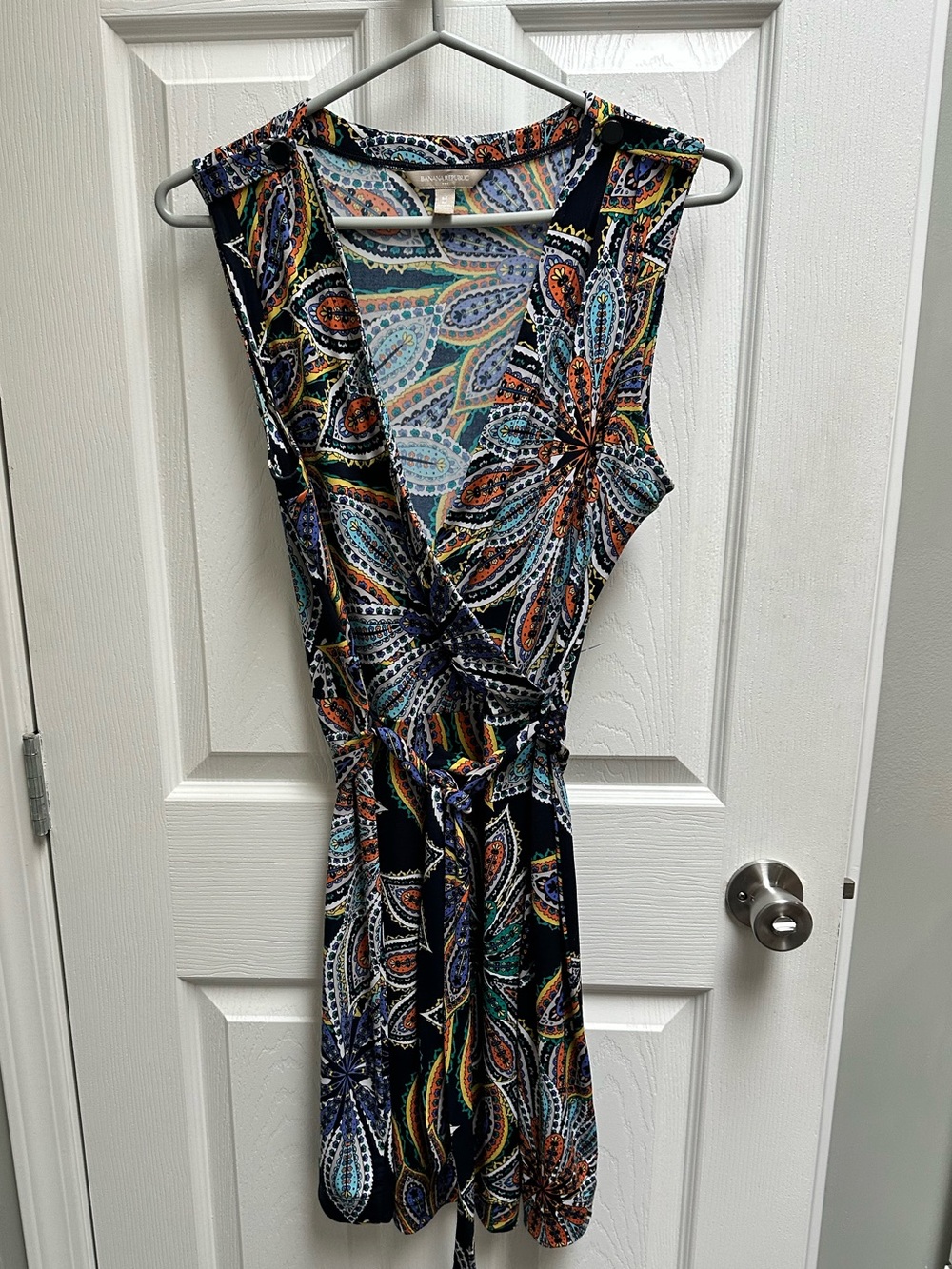 Banana Republic Multicolor Floral Midi Dress